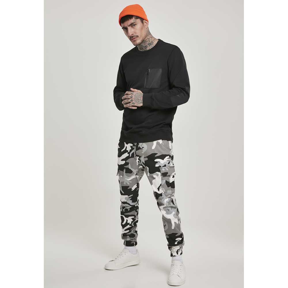 Urban Classics - Camo 2.0 Cargohosen - Schwarz/Weiß